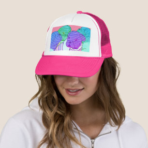Französische Bulldoggen Comic  Trucker Hat