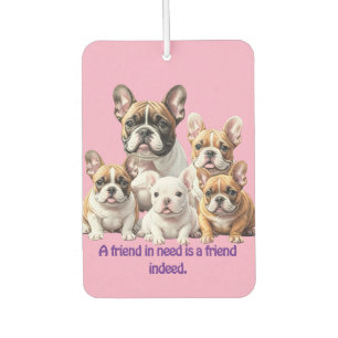Französische Bulldoggen Freundschaft Air Freshener