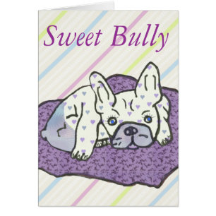 Französische Bulldoggen Grusskarte
