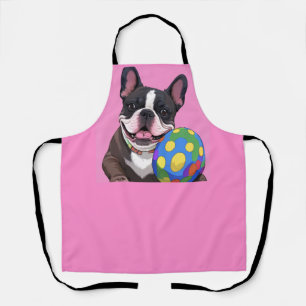 französische Bulldoggen Happy Easter Karte Apron