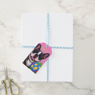 französische Bulldoggen Happy Easter Karte Gift Tags