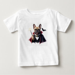 französische Bulldoggen Happy Halloween Baby T-Shirt