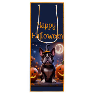  französische Bulldoggen Happy Halloween Wine Gift Bag
