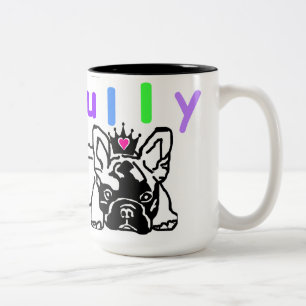 Französische Bulldoggen Kaffeebecher Two-Tone Coffee Mug