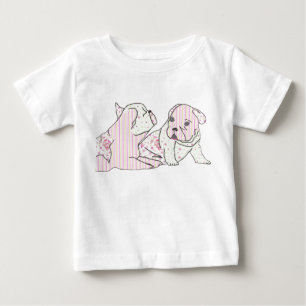 Französische Bulldoggen Kindershirt Baby T-Shirt