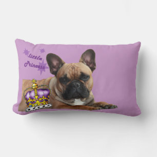 Französische Bulldoggen Kissen Little Princess Lumbar Pillow