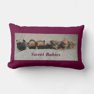 Französische Bulldoggen Kissen Lumbar Pillow