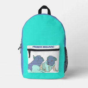 Französische Bulldoggen Printed Backpack