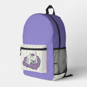 Französische Bulldoggen  Printed Backpack