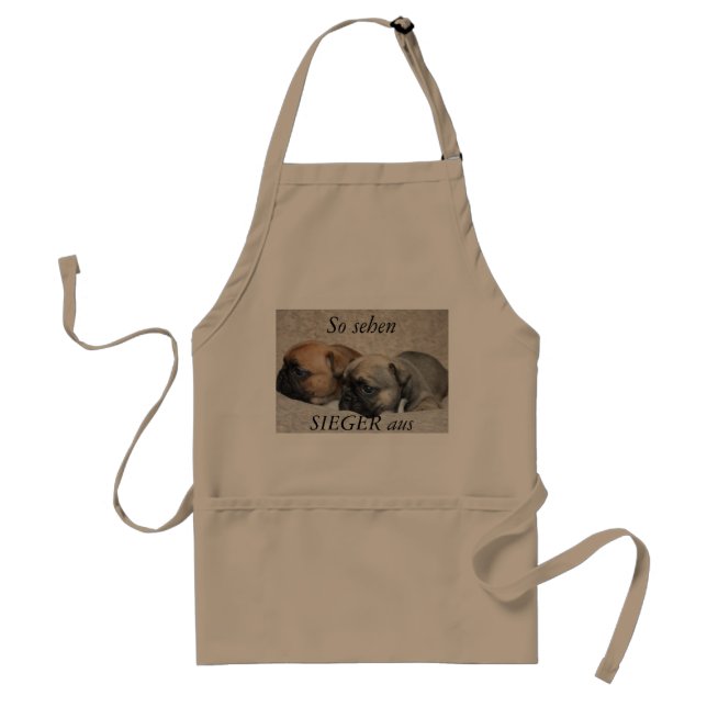 Französische Bulldoggen Schürze Standard Apron (Front)