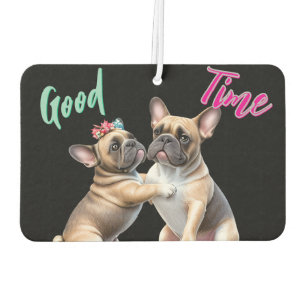 Französische Bulldoggen sehr verliebt Air Freshener