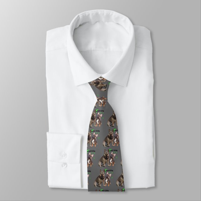 Französische Bulldoggen Tie (Tied)