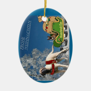 Französische Bulldoggen und Mastiff Motiv Ceramic Ornament