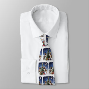 Französische Bulldoggen Weihnachtsbaum Tie