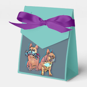 französische Bulldoggen zwei Freunde, Favor Box
