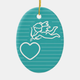 Frappe Cupidé personnalisées ornement double face