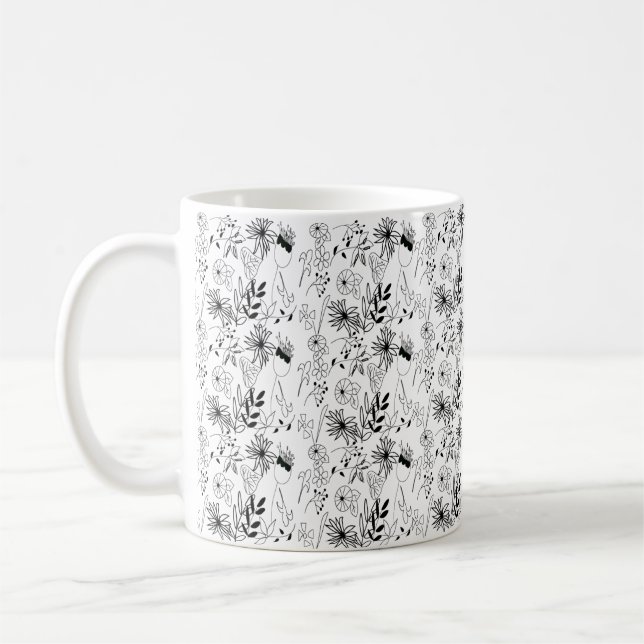 Frappe Monochrome Design Thé Mug (Gauche)