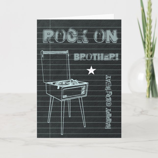 Frappe sur Frère ! Bonne carte d'anniversaire (Devant)