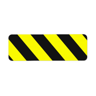 Frappes d'attention noir jaune