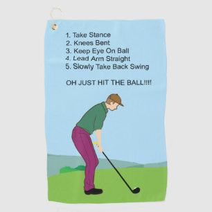 Frappez La Boule ! ! Serviette de golf