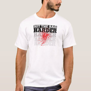 Frappez le T-shirt graphique plus dur de sac