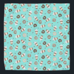 Frappuccino Coffee Sprinkled Doughnut Pattern Bandana<br><div class="desc">Frappuccino Coffee Sprinkled Doughnut Pattern</div>