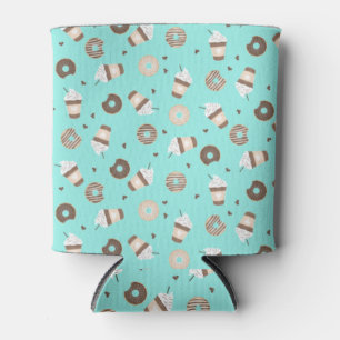 Frappuccino Coffee Sprinkled Doughnut Pattern Can Cooler