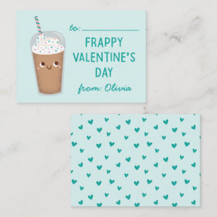 Frappy Valentine's Day - Mint   Note Card