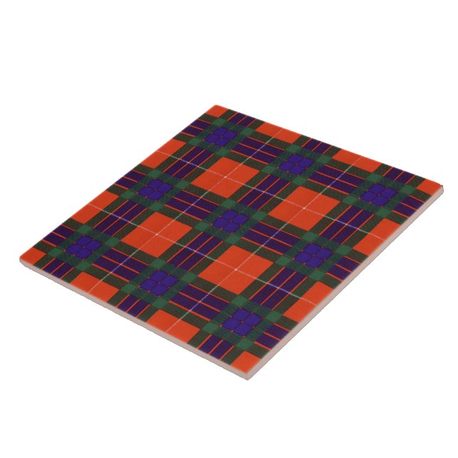 Fraser clan Plaid Scottish tartan Tile (Side)