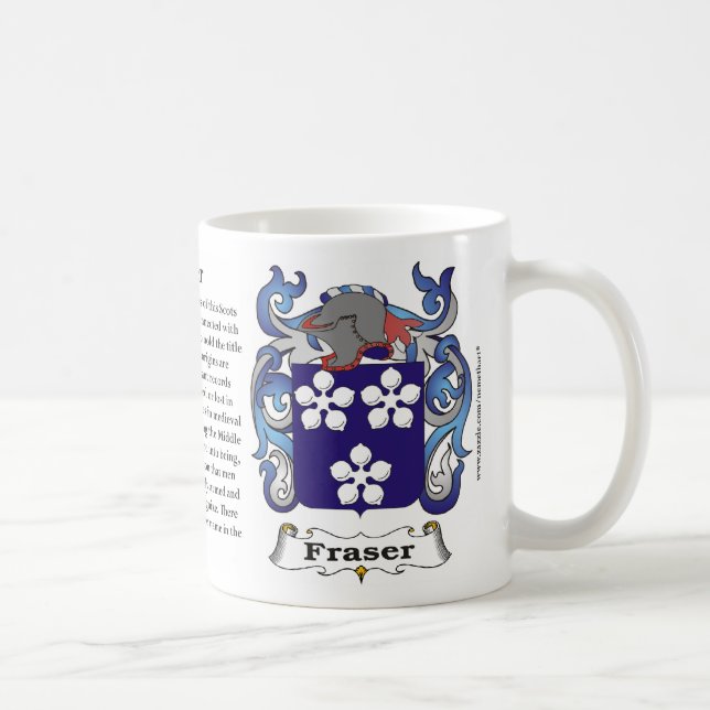 Fraser Family Coat of Arms Mug (Right)