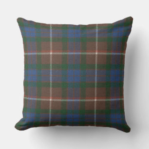 Fraser Hunting Ancient Original Scottish Tartan Throw Pillow