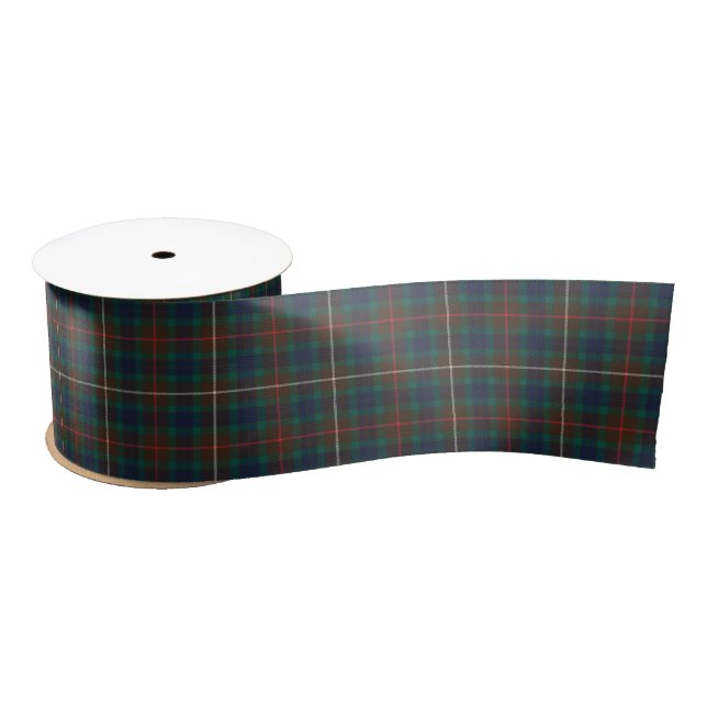 Fraser Hunting Tartan Plaid Pattern Satin Ribbon (Spool)