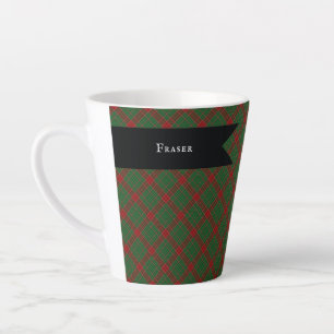 Fraser of Castle Leathers Tartan Plaid Pattern Latte Mug