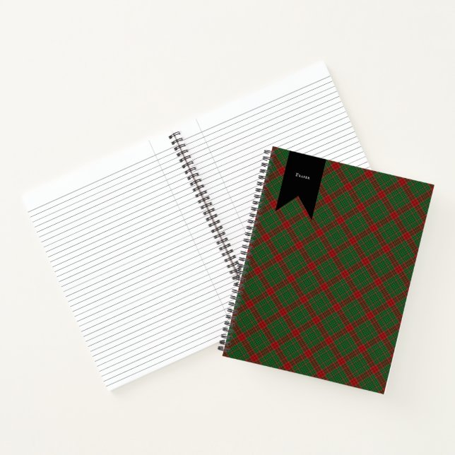 Fraser of Castle Leathers Tartan Plaid Pattern Notebook (Inside)