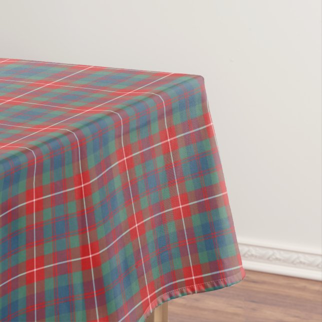 Fraser of Lovat Ancient Clan Tartan Tablecloth (In Situ)