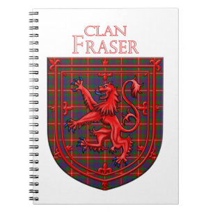 Fraser of Lovat Tartan Scottish Plaid Notebook