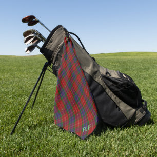Fraser Official Tartan with monogram / initials Golf Towel