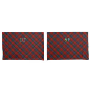 Fraser Official Tartan with monogram / name Pillowcase
