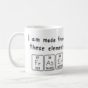 Fraser periodic table name mug
