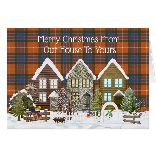 Fraser Red Ancienne Tartan Noël (Devant horizontal)