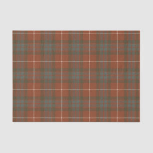 Fraser Red Weathered Scottish Tart Scottish Tartan Tissue Paper