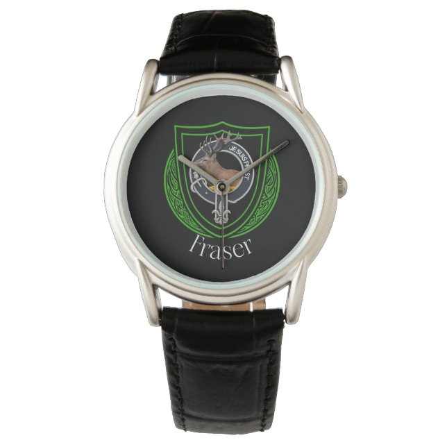 Fraser Scottish Clan Crest Watch (Front)