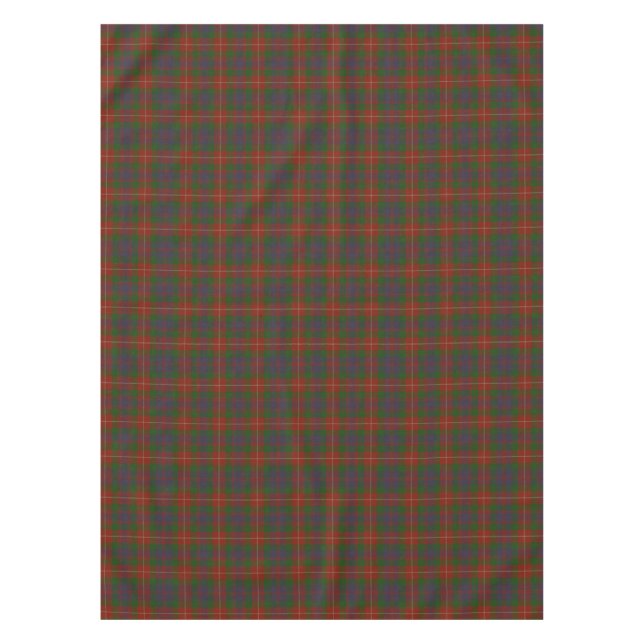 Fraser Scottish Clan Plaid Tartan Tablecloth (Front)