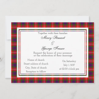 Fraser Scottish Wedding Invitation