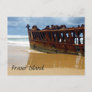 fraser ship wreck postcard
