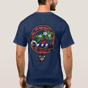 Fraser Tartan Clan Badge  T-Shirt