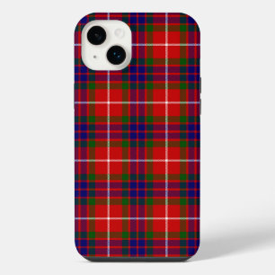 Fraser tartan red green blue purple plaid iPhone 14 plus case
