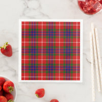 Fraser tartan red green blue purple plaid