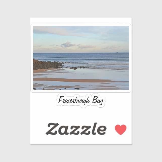Fraserburgh Bay, Scotland Key Ring Square Sticker (Sheet)