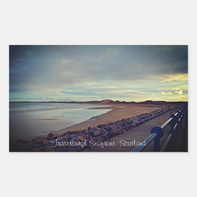 Fraserburgh Bay Seafront Walk, Scotland Sticker (Front)